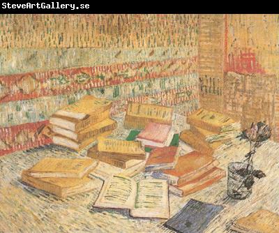 Vincent Van Gogh Still life with French Novels and a Rose (nn04)